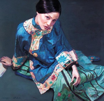 150の主題の芸術作品 Painting - 中国のチェン・イーフェイを観る